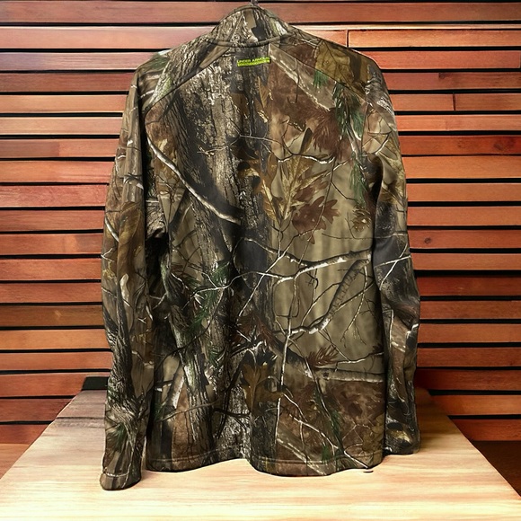 Under Armor Scent Control Soft Shell Fleece Lined Camouflage Zipper Jacket! - Picture 5 of 10